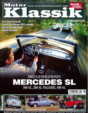 Deckblatt Motor Klassik (11/2003)